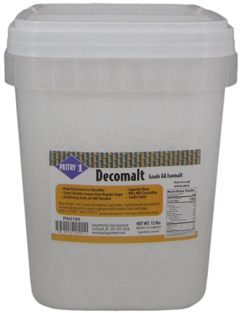 Pastry 1 Decomalt Isomalt for Baking, Pastry, Chocolate and Gelato Use.