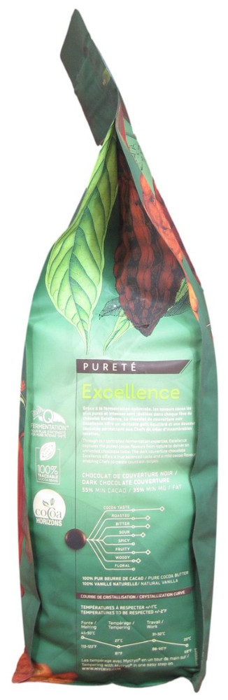 Cacao Barry Excellence Dark Chocolate Couverture.