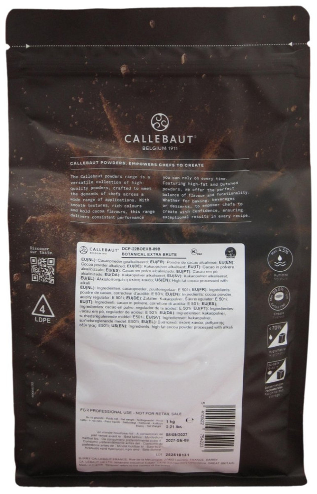 Callebaut Selection Extra Brute Cocoa Powder 13.2 Lbs.