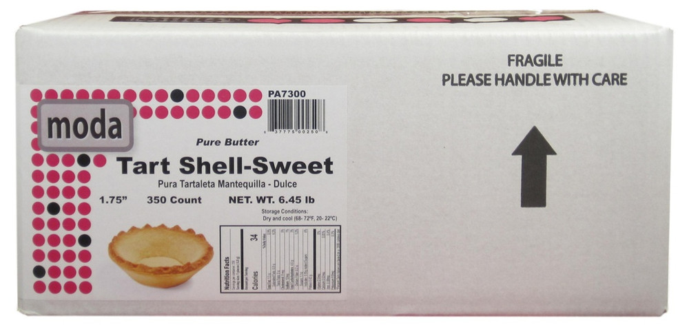 Moda Sweet Fluted Tart Shells 1.75" 350 Pieces.