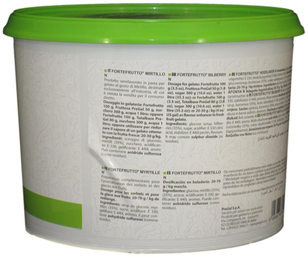 PreGel Bilberry Blueberry Flavoring Paste for Gelato, Ice Cream, and Pastry Use.