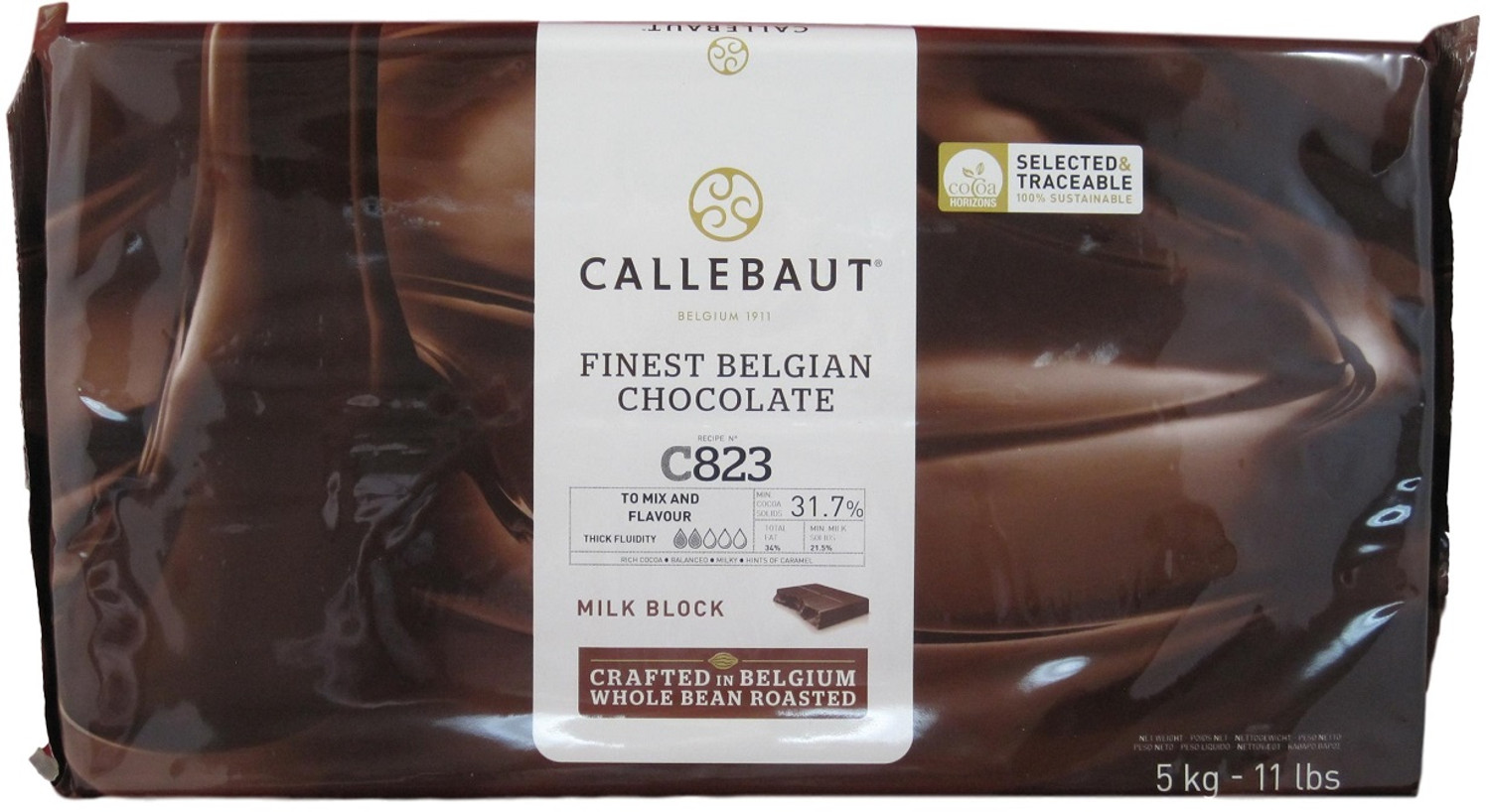 Callebaut Milk Chocolate Block (Bulk: 11 lbs.)