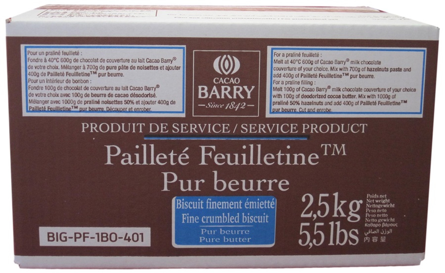 Cacao Barry - Beurre de Cacao Désodorisé