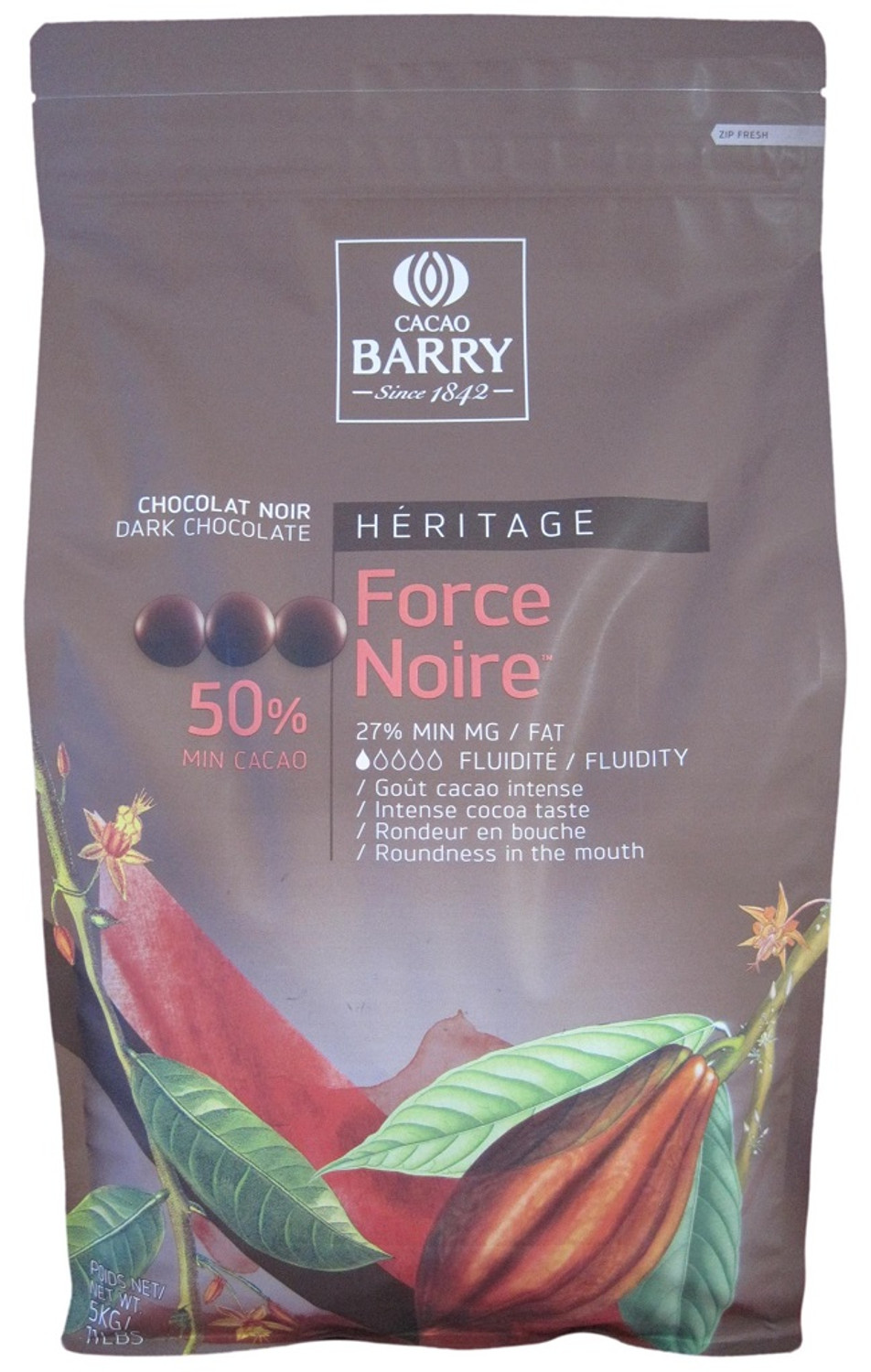 Cacao Barry 64% Dark Chocolate Bulk Pack