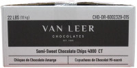 Vanleer Semi-Sweet Chocolate Chips 4000 Count 22 Lbs.