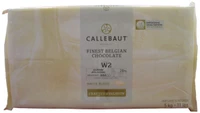 Callebaut W2 White Chocolate Couverture Block.