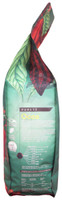 Side of Cacao Barry Ocoa dark chocolate pistoles bag, 11 lbs, showing the bag gusset with product code and lot information.