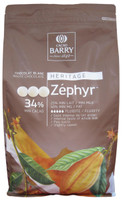 Cacao Barry Zephyr White Chocolate Couverture.