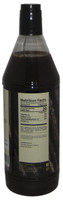 Side panel of Prova Gourmet pure vanilla extract bottle, 32 oz, showing the ingredient list and 36% alcohol by volume specification.