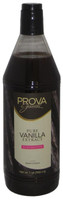 Front of Prova Gourmet pure vanilla extract bottle, 32 oz, showing the amber liquid through the French brand label panel.