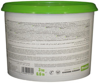 Front of PreGel Green Mint flavoring paste bucket, 6.6 lb size, showing the green product label and Italian branding.