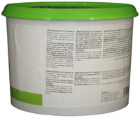 Side panel of PreGel Cherry Fortefrutto gelato flavoring paste bucket, showing additional product information, allergen statement, and batch details.