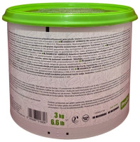 Side of PreGel Apricot Arabeschi bucket, showing the ingredient panel, nutrition information, and usage details.