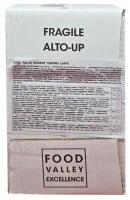 Case of six PreGel coffee dessert topping squeeze bottles, 13.2 lbs total, with the carton label and Italian branding visible.
