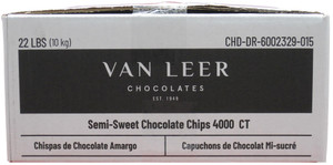Vanleer Semi-Sweet Chocolate Chips 4000 Count 22 Lbs.