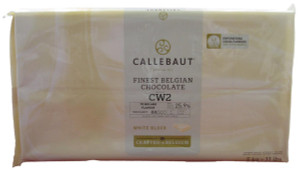 Callebaut CW2 White Chocolate Couverture Block.