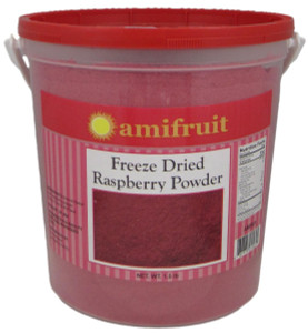 Amifruit Freeze Dried Raspberry Powder for Baking, Pastry, Chocolatier, Ice Cream and Gelato Use.