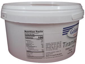 Gelatech Tiramisu Flavoring Paste for Gelato, Ice Cream, Sorbetto, and Pastry.