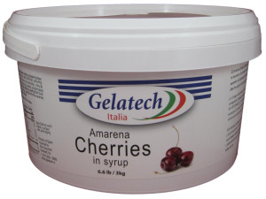 Gelatech Amarena Cherries in Syrup for Chocolate, Pastries, and Baking.