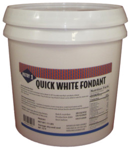 Pastry 1 Quick White Fondant Icing for Baking and Pastry Use.