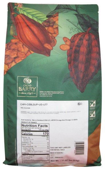 Cacao Barry Lactee Superieure Milk Chocolate Couverture.