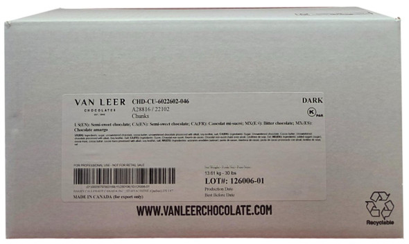 Vanleer Semi-Sweet Chocolate Chunks for Baking and Pastry Use.