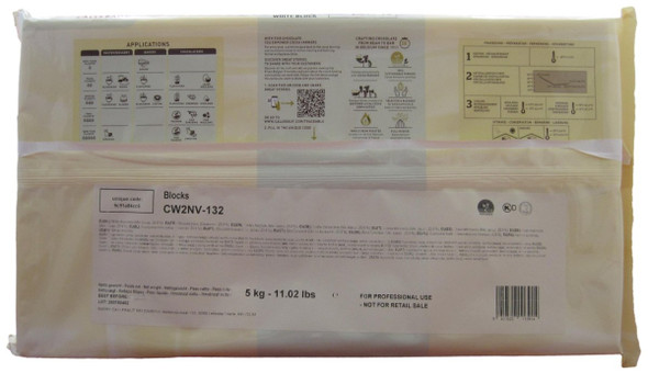 Callebaut CW2 White Chocolate Couverture Block.