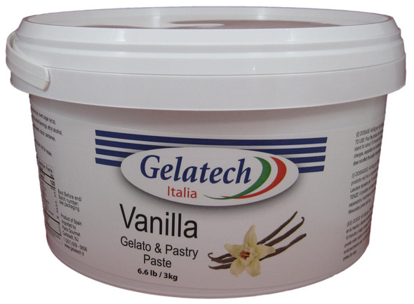 Gelatech Vanilla Flavoring Paste for Gelato, Ice Cream, Sorbetto, and Pastry.