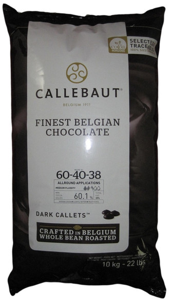 Callebaut Dark 60-40 Callets for Pastry and Chocolate Making at Pike Global Foods.