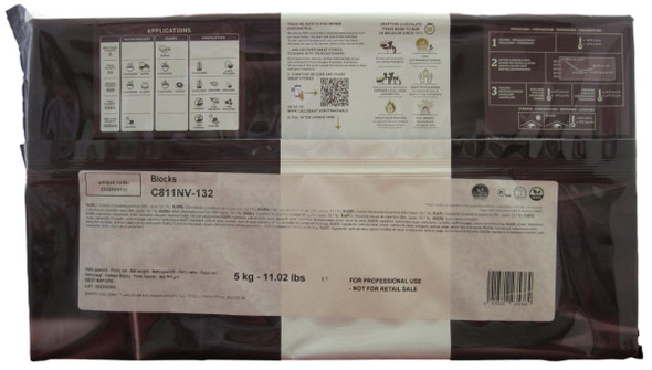 Callebaut C811 Dark Chocolate Couverture Block.