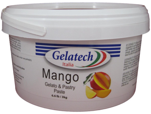 Gelatech Mango Flavoring Paste for Gelato, Ice Cream, Sorbetto, and Pastry.
