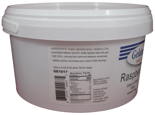 Gelatech Raspberry Flavoring Paste for Gelato, Ice Cream, Sorbetto, and Pastry.