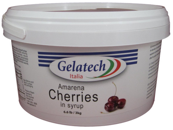 Gelatech Amarena Cherries in Syrup for Chocolate, Pastries, and Baking.