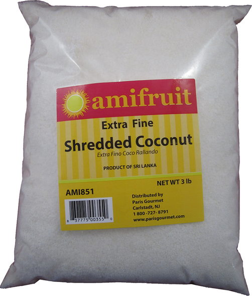 Extra Fine Shred Coconut for Baking, Pastry and Chocolate Making at Pike Global Foods.