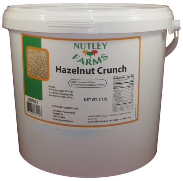 Nutley Farms Hazelnut Crunch for Baking, Pastry, and Chocolate Making.