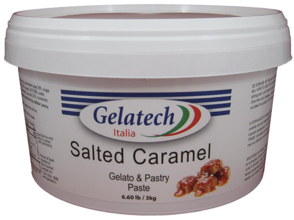 Gelatech Salted Caramel Flavoring Paste for Gelato, Ice Cream, Sorbetto, and Pastry.