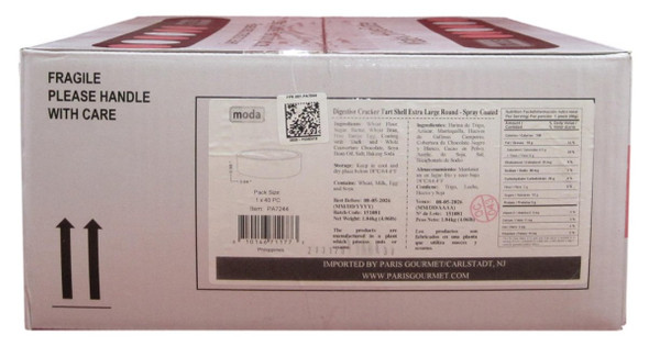 Moda Graham Cracker Tart Shells 4" 40 Pieces.