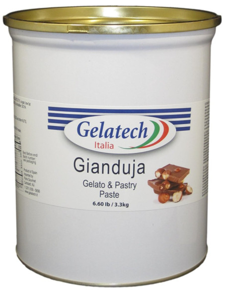 Gelatech Gianduja Flavoring Paste for Gelato, Ice Cream, Sorbetto, and Pastry.