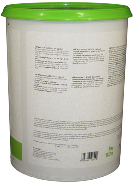 PreGel Malaga Rum Raisin Flavoring Paste for Gelato, Ice Cream, and Pastry Use.