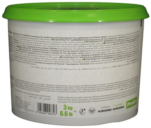 PreGel Strawberry Gelato Flavoring Paste Ingredients.