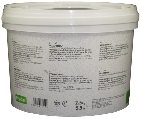 PreGel 'Setagel Vellutina' Gelato Emulsifier 5.5 Lbs.