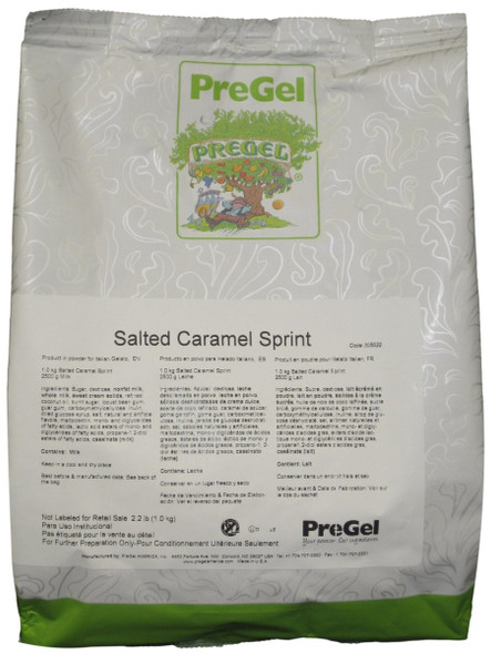 PreGel Salted Caramel Sprint Complete Gelato Mix.
