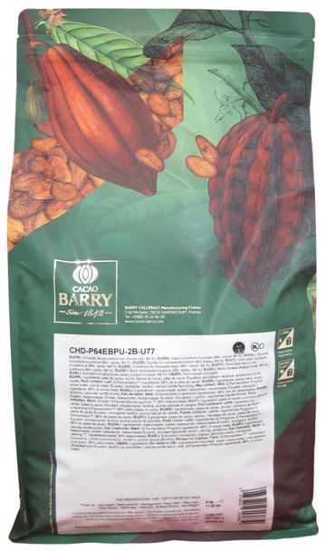 Cacao Barry Guayaquil Dark Chocolate Couverture.