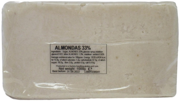 Almond Marzipan 33% - 2.2 Lbs