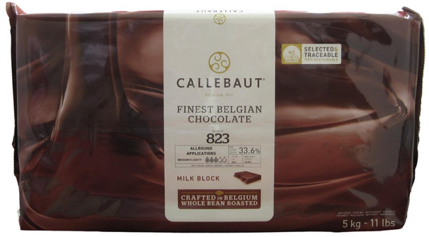 Callebaut 823 Milk Chocolate Couverture Block.