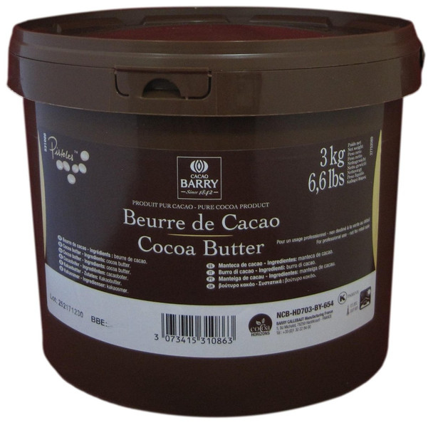 Cacao Barry Beurre de Cacao Cocoa Butter for Chocolate and Confectionery Use.