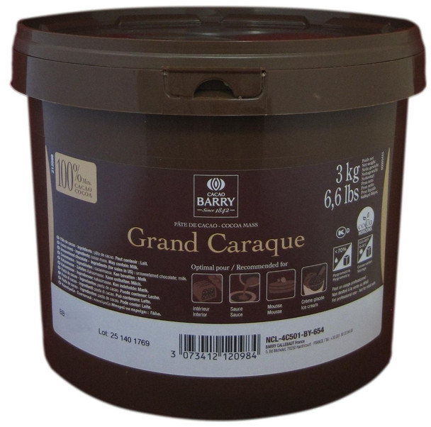 Cacao Barry Grand Caraque Cocoa Mass for Chocolate and Confectionery Use.