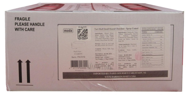 Moda Chocolate Tart Shells 1.3" 288 Pieces.