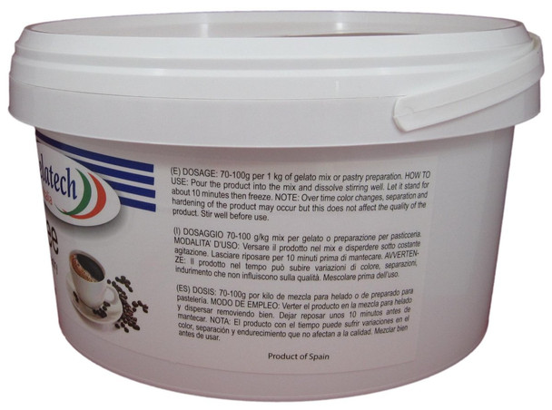 Gelatech Coffee Flavoring Paste for Gelato, Ice Cream, Sorbetto, and Pastry.