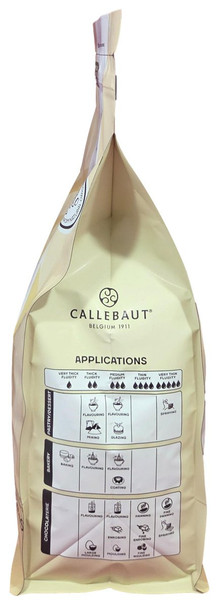 Callebaut Velvet White Couverture Chocolate for Baking and Pastry Use.